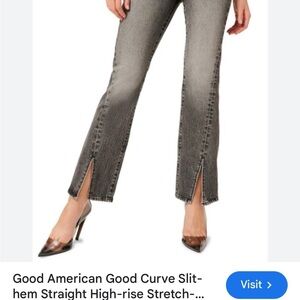 Good American Good Curve High-Rise Straight Leg Jeans Size 8/29